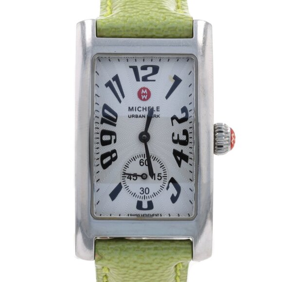 Michele Urban Park Ladies Watch MW02S00A0001 Stainless Quartz Green 1 Yr Wnty - Picture 1 of 7
